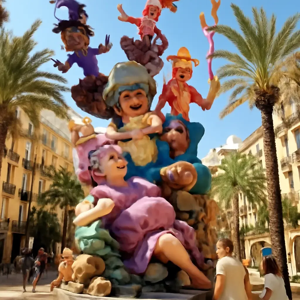 Hogueras de san juan - De Planta: opbouw van de kunstwerken