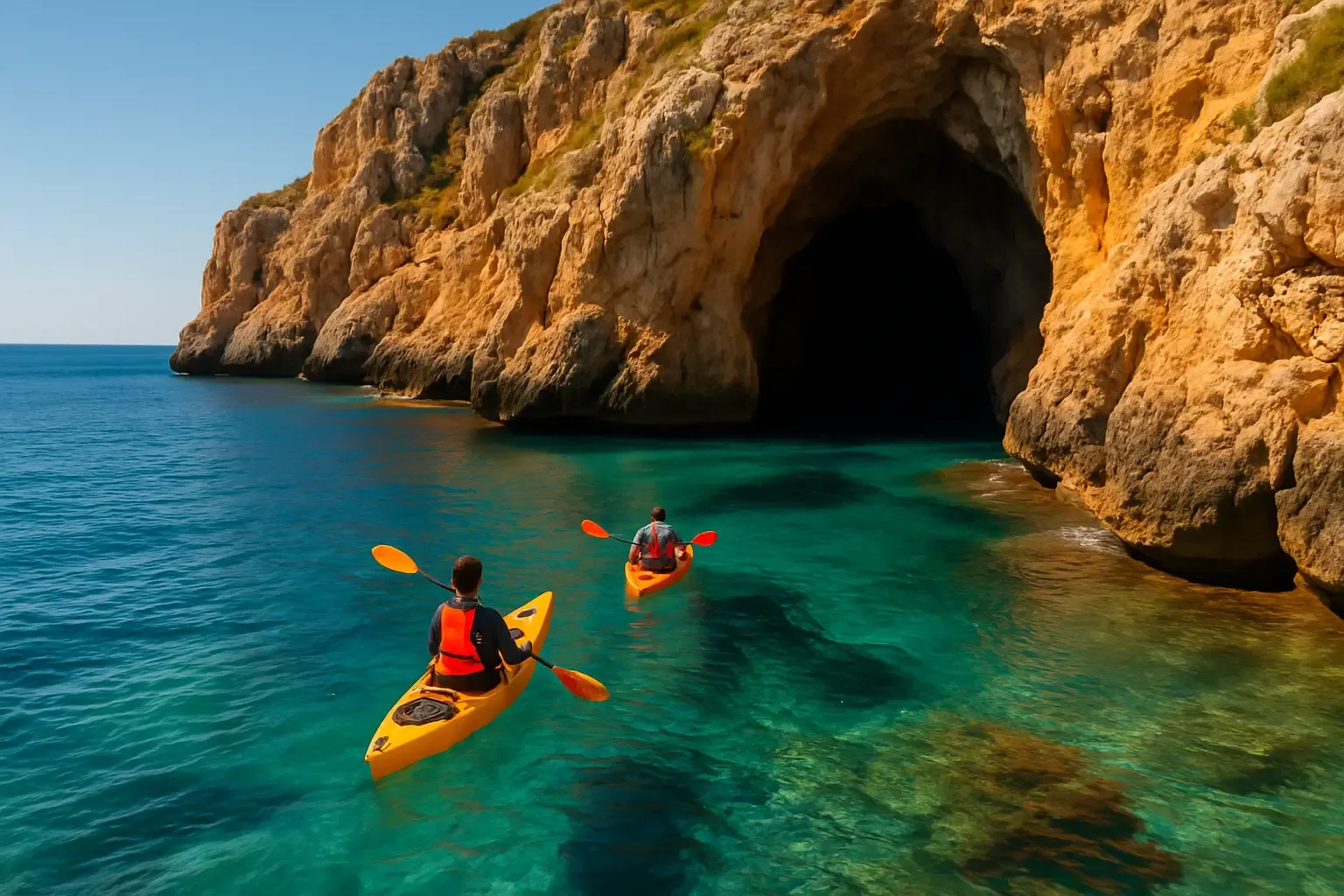 Kajakken aan de Costa Blanca: grotten en baaien