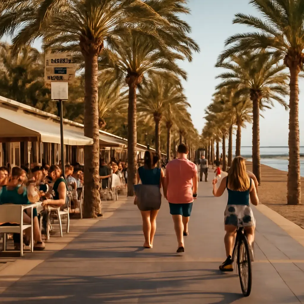 Playa de san juan - De verschillende zones van het strand