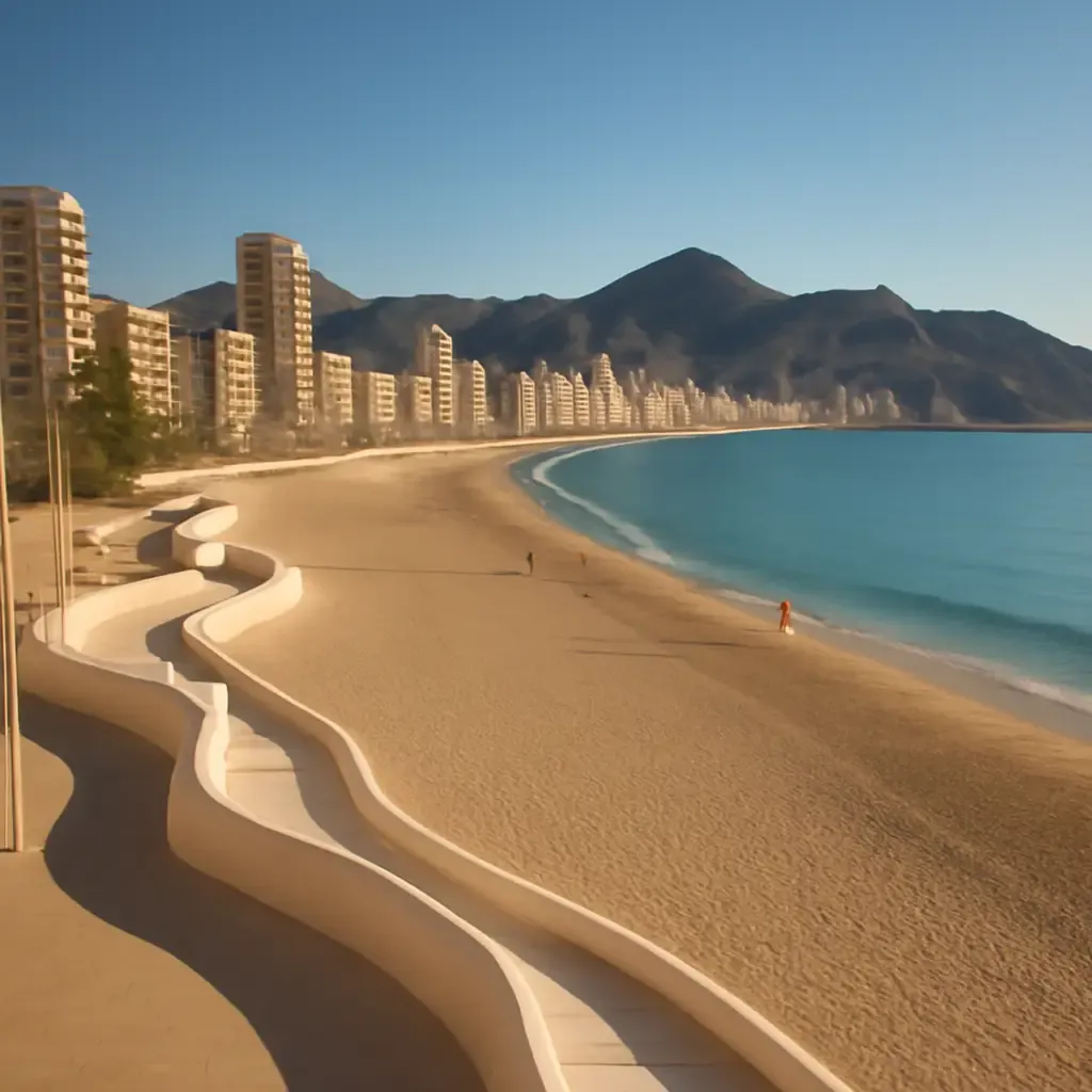 Stranden benidorm - Playa de Poniente: ruimer en relaxter